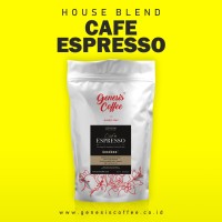 GENESIS COFFEE Cafe Espresso - Arabica Colombia Indonesia Coffee Blend