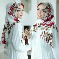 jilbab segitiga instan printing motif
