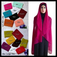 Jilbab Cardingan Polos/ Simple Dan Elegan Bahan Cerutti Terpercaya