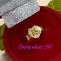 Cincin Bayi Anak Fancy FU HATI 0.5 gr emas kuning 700 70%