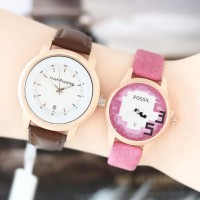 PAKET JAM TANGAN WANITA/HUSH PUPPIES STRAP KULIT