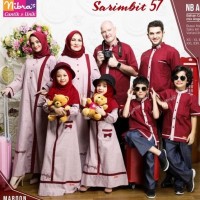 BAJU MUSLIM SARIMBIT KELUARGA BAJU COUPLE LEBARAN GAMIS KOKO TERBARU