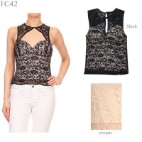 JEBE - TC42 - Lace Top with bra pad
