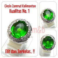 CINCIn ZAMRUD KALIMANTAN KUALITAS NO 1 RING ALPAKA MEWAH