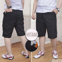 Celana Canvas Pendek Pria Hitam Barang Simpanan