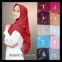 TERBARU JILBAB INSTAN PET REMPEL TENGAH RUFFLE TERBARU DAN TERMURAH