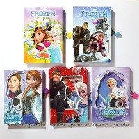 Buku Diary Frozen + gembok (Besar)