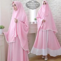 Gamis Cadar Murah Syari Lebar Baju 3.5 Meter Fi To Xl Warna Putih