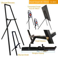 DUDUKAN TARGET SASARAN PANAH-STAND KAKI TRIPOD PENYANGGA FRAME PANAHAN