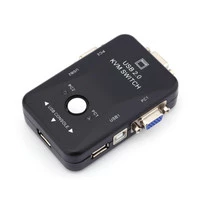 Dual//2-Port USB VGA KVM Switch Box Fr Mouse Keyboard Monitor Sharing Computer PC