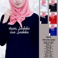 Kaos Baju Muslim Wanita Panjang SN-WLMSMY374 MAN JADDA Limited