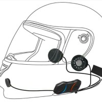 earphone helmet riding