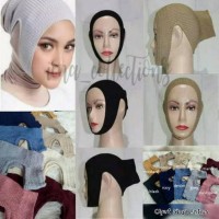 Inner bandana ciput ninja antem rajut daleman hijab anti budeg anti