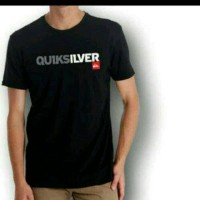 Tshirt/kaos/baju pria BIG SIZE XXXL-XXXXL QUICKSILVER HITAM/KAOS keren