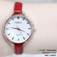 Jam tangan fossil wanita tali kulit leather grosir ecer murah guess dw