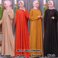 PROMO GAMIS MURAH! Gamis Polos Gamis Busui Gamis Jersey Emboss 6793/96
