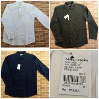 S/L/XL-Kemeja PRIA polos/ COLE/SLIMFIT/LENGAN PANJANG/NAVY/PUTIH/OLIVE