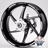 Stiker Velg Sticker Decal Motor Yamaha YZF R25 Putih