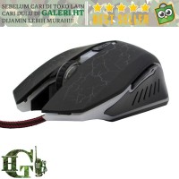 NEW AUW Mouse Gaming Optical dengan Dazzle Color Red LED - SD-P505