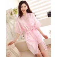 Kimono Baju Tidur Satin Import / Pakaian Dalam Wanita /Lingerie