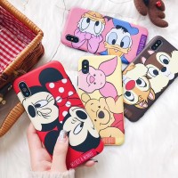 JAMULAR Cartoon Mickey Minnie Mouse Case For iPhone 6 6s 8 X 7 Plus XR