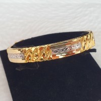 gelang model rantai plat bangkok emas 70 % 700 70% 10 gr an