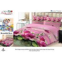 GROSIR SPREI LADY ROSE BEAUTIFUL ROSE UKURAN 180X200 / 160X200