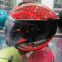 HELM INK DYNAMIC MOTIF SERI 2 RED FLUO BLACK NO HELM SHOEI NOLAN
