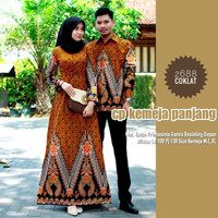 Jual Couple batik sarimbit gamis baju pasangan baju ...