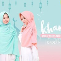 WR 3584 JILBAB AFRA MODEL KHANSA KHIMAR SERUT SAMPING SIZE M