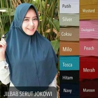 Promo Jilbab Instan Serut Polos Adiba - Putih Berkualitas