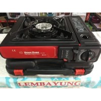 Happy Home Kompor Portable Mini 2 in 1 (Gas Kaleng Dan Elpiji) Koper