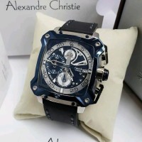 Baru ! Jam Tangan Alexandre Christie Pria Wanita Analog Tali Kulit