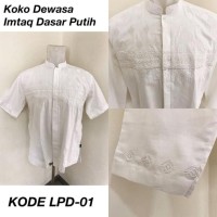 promo terbaru BAJU KOKO KATUN DEWASA IMTAQ EXCLUSIVE PUTIH SENADA