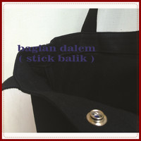 Download Jual tote bag kanvas polos warna hitam lebar / totebag ...
