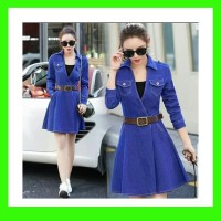 Blazer Coat Denim Monako Terbaru