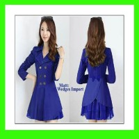 Blazer Coat Frozen Blue Terbaru