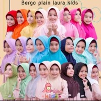 Jilbab Kerudung Instan Anak Miulan size M warna Baby Violet