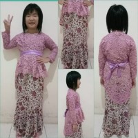 Baju Anak Perempuan Kebaya Cewek Cewe Cew Batik Pakaian Modern Murah