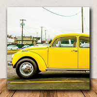 Jual Poster Kayu Vintage Hiasan  Dinding Volkswagen VW 220 