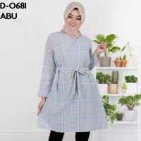 Jual Monellina Fashion Tunik Murah Wanita  Kekinian  Kotak  D 