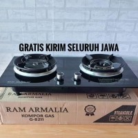 Kompor Gas Infrared RAM ARMALIA 2 Tungku FREE ONGKIR JAWA