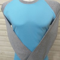 kaos raglan biru muda abu/grosir kaos lengan panjang raglan murah