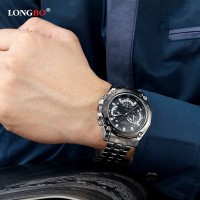SALE Jam Tangan Pria LONGBO Stainless Steel Casual Luxury Anti Air Me