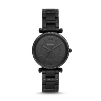 Fossil Carlie Dress - Stainless Steel - Hitam - Jam Tangan Wanita - ES