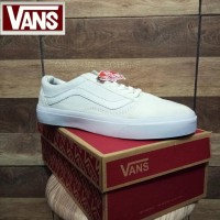 PROMO Sepatu Sekolah Vans Old Skool School Full White Putih Laki