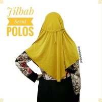 Jilbab Hijab Khimar Instan Serut Jokowi Polos Oleh Oleh Haji dan Umroh