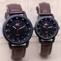 obral jam tangan couple Quiksilver pria dan wanita bagus kulit singsi