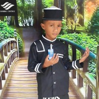 READY Koko anak baju koko anak baru warna hitam seragam hadroh baju