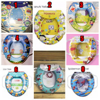 Soft Potty Seat/Ring Closet Karakter (With Handle) for Toilet Training